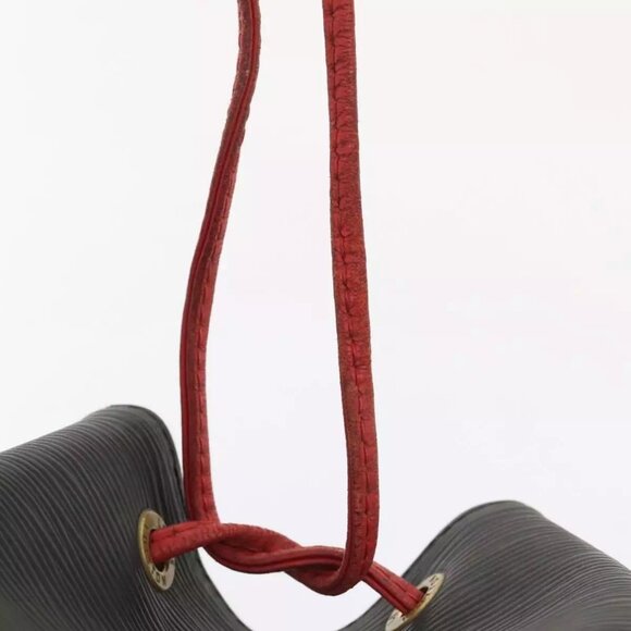 LOUIS VUITTON Epi Noe Shoulder Bag Bicolor Black Red M44017 LV Auth 86988 - Picture 10 of 16